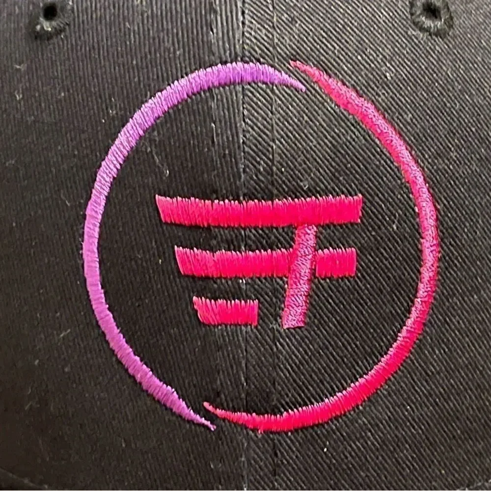 New Era F Logo Black & Pink Baseball Hat